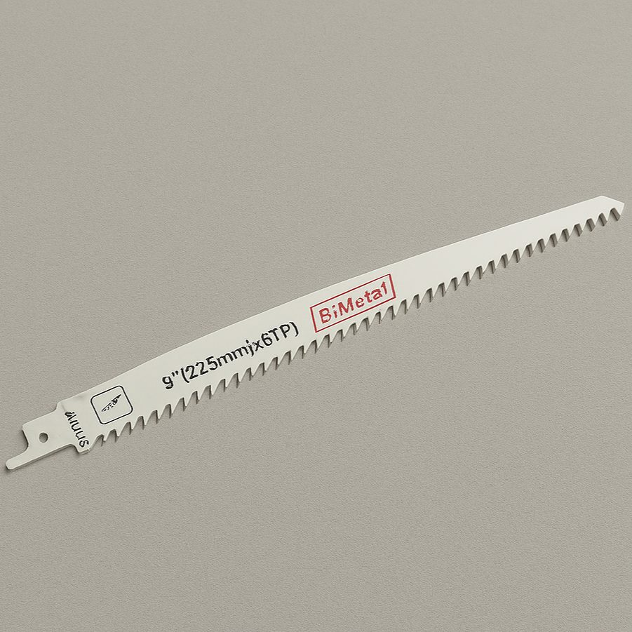 Bi-Metal Reciprocating Saw Blades – 6" & 9" | 6 TPI for Wood, Nails & Light Metal