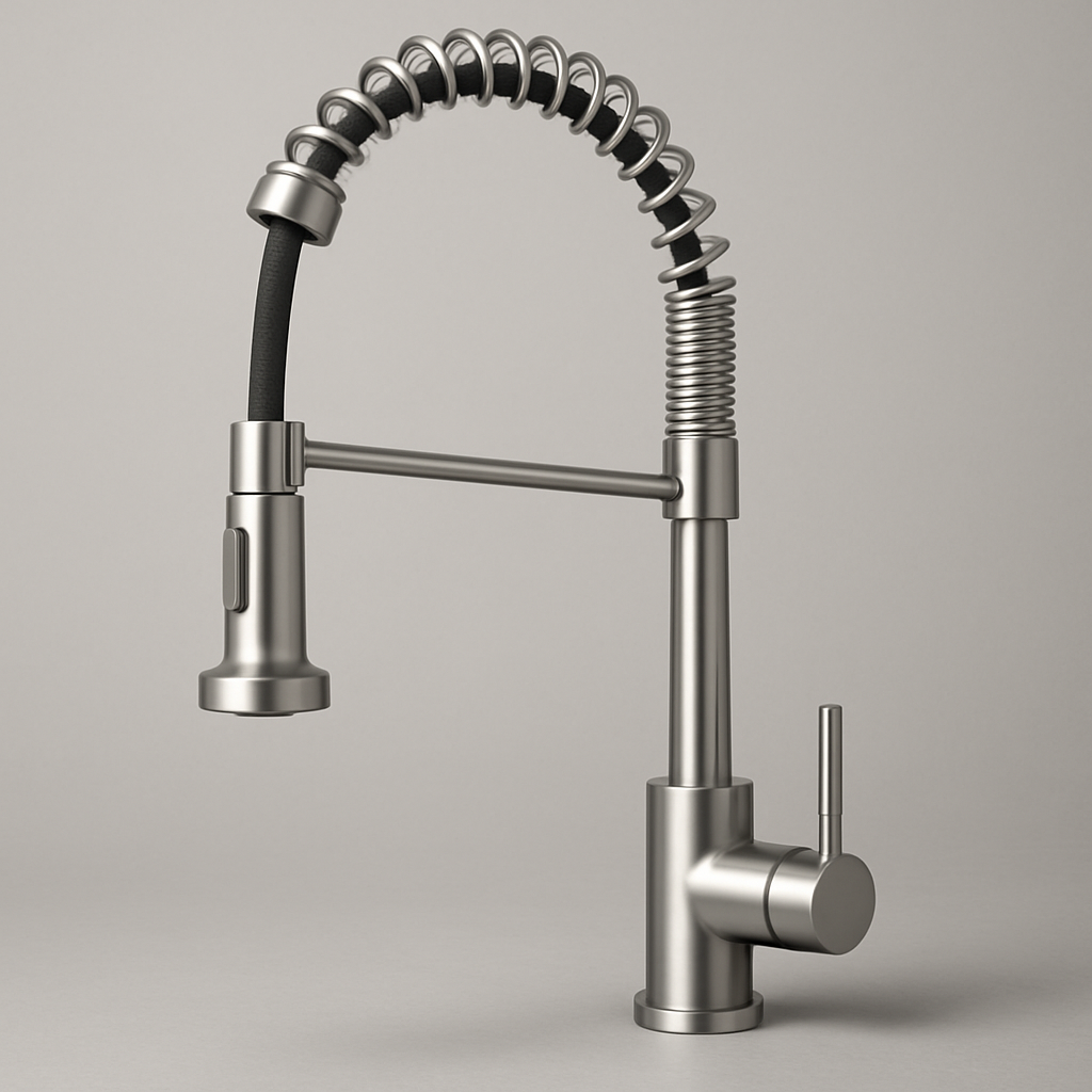 Modern Pull-Down Spring Kitchen Faucet