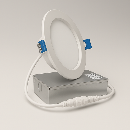 6″ Slim LED Pot Light — 5CCT Selectable (Wafer Downlight) | Energy Star, ETL Listed, IC Rated