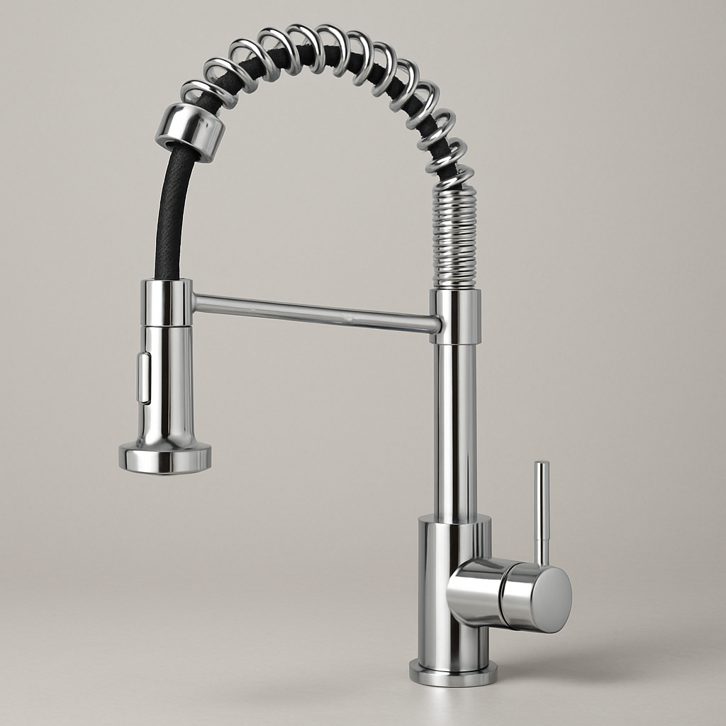Modern Pull-Down Spring Kitchen Faucet