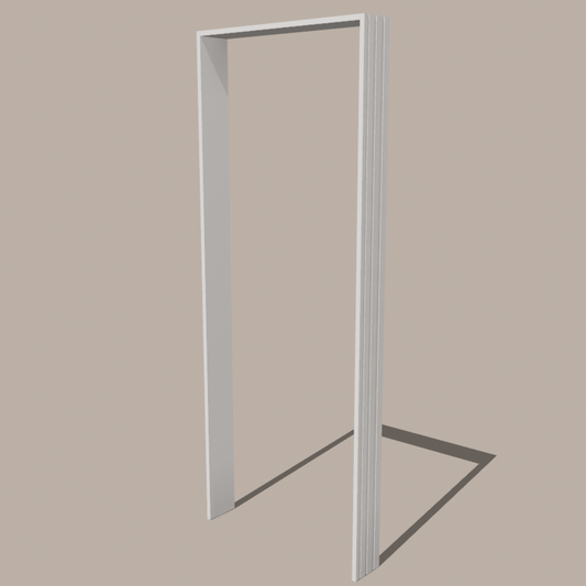 Door Jamb — Primed Paulownia Solid Wood, 4-5/8 in Width × 7′ Length | Paint-Ready Interior Frame Member
