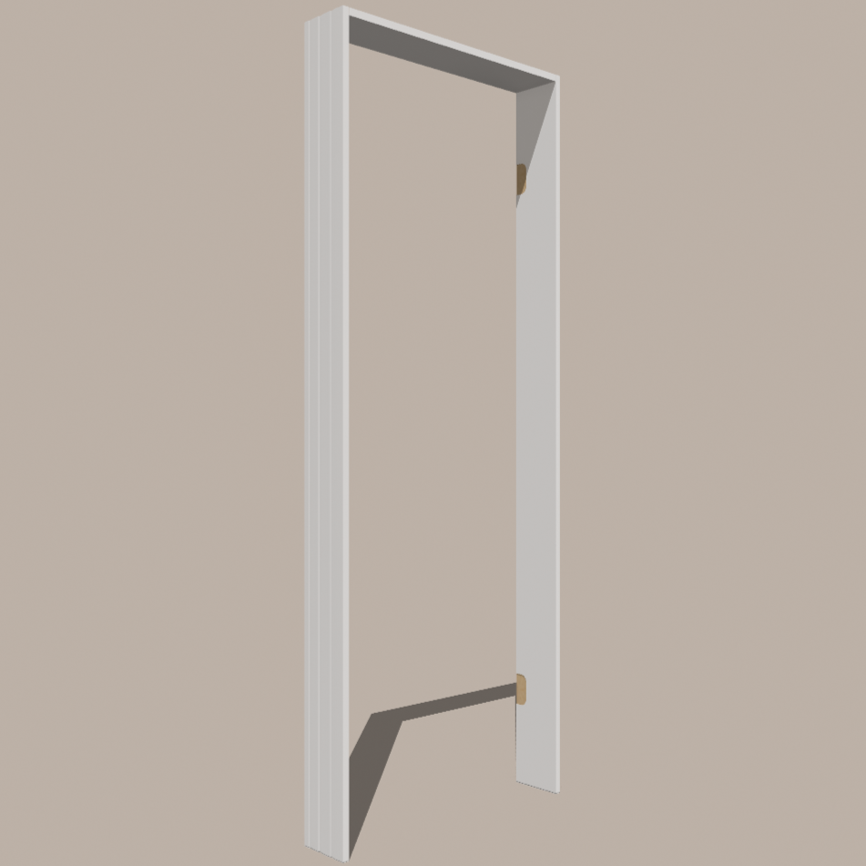 Pre-Machined Door Jamb β Paulownia Trim with Pre-Cut Hinges for 78" & 80" Doors