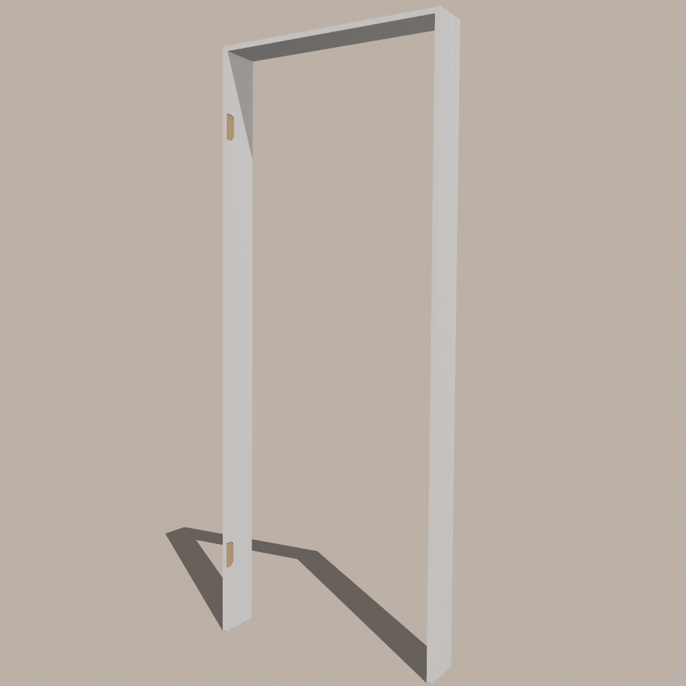 Pre-Machined Door Jamb β Paulownia Trim with Pre-Cut Hinges for 78" & 80" Doors