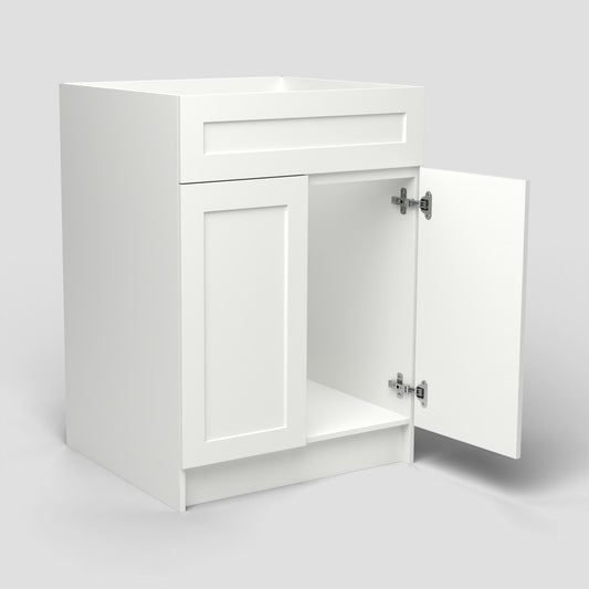 Arcava 24" MDF Shaker Bathroom Vanity Without Top — Sprayed-On Paint