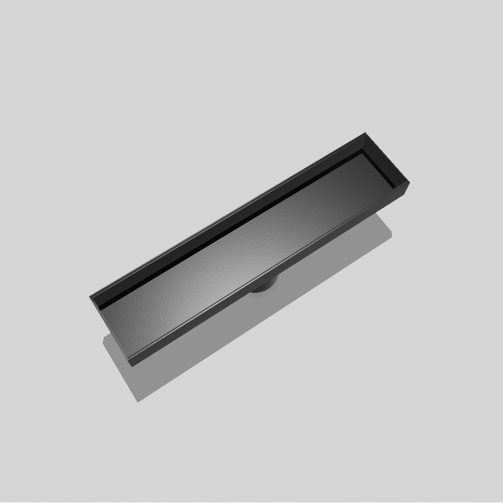 12″ Linear Shower Drain — SUS 304 Stainless, 2″ Outlet | Tile-In or Grate Cover, Brushed Nickel or Matte Black