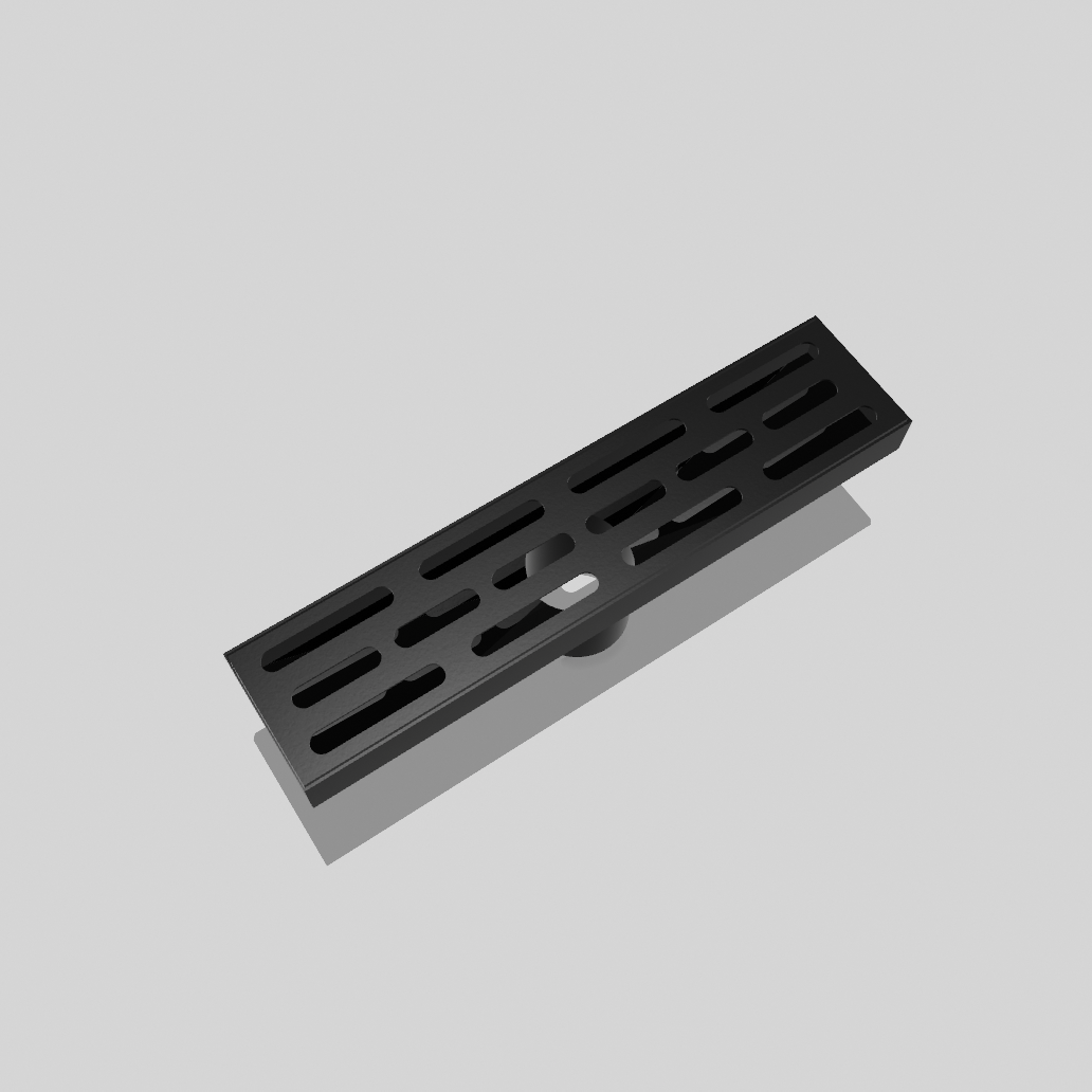 12″ Linear Shower Drain — SUS 304 Stainless, 2″ Outlet | Tile-In or Grate Cover, Brushed Nickel or Matte Black