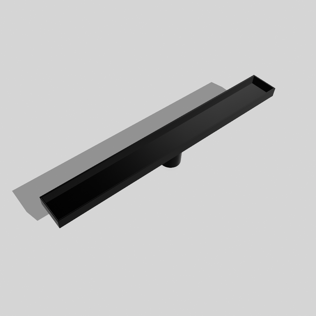 24″ Linear Shower Drain — SUS 304 Stainless, 2″ Outlet | Tile-In or Grate Cover — Brushed Nickel, Matte Black, Brushed Gold
