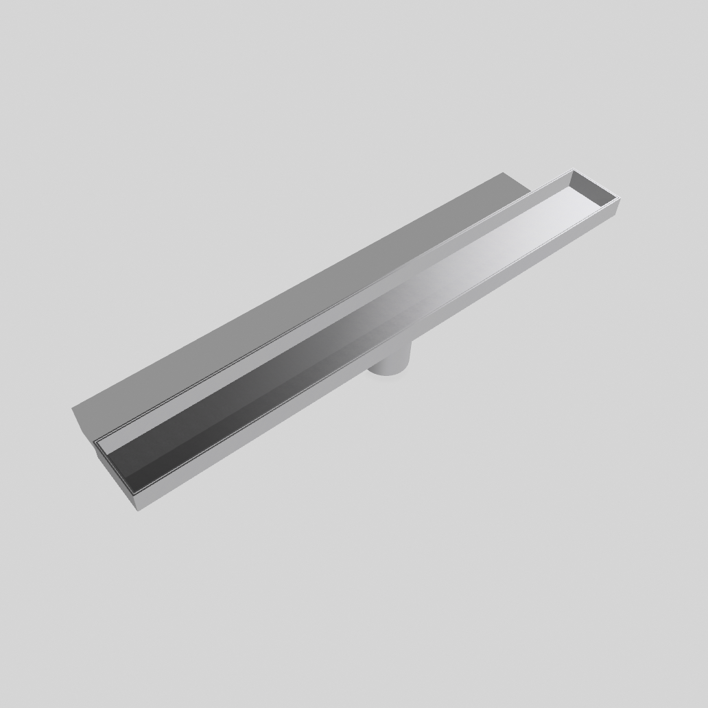 24″ Linear Shower Drain — SUS 304 Stainless, 2″ Outlet | Tile-In or Grate Cover — Brushed Nickel, Matte Black, Brushed Gold
