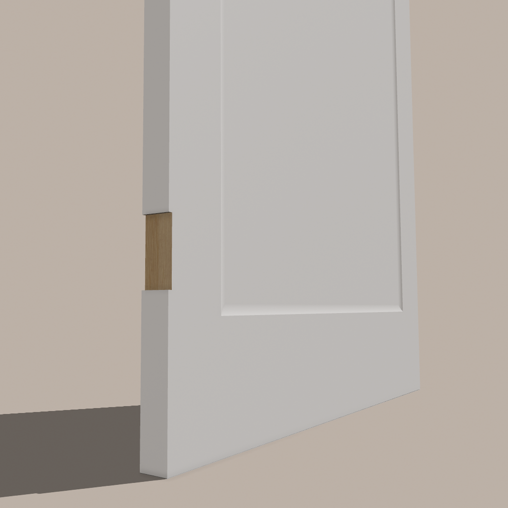 Beveled Shaker 1‑Panel Door – Regular Slab & Pre‑Machined, 78″/80″