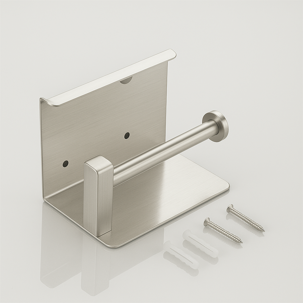 304 Stainless Steel Toilet Paper Holder with Phone Shelf