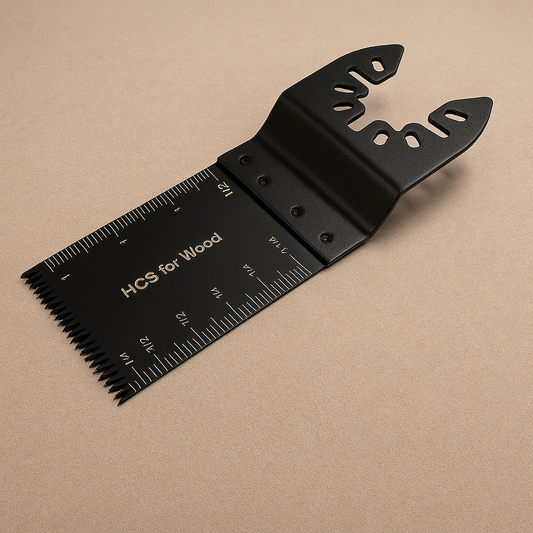 Universal HCS Oscillating Blade – 40mm Wood Cutter | Inch+CM Scale