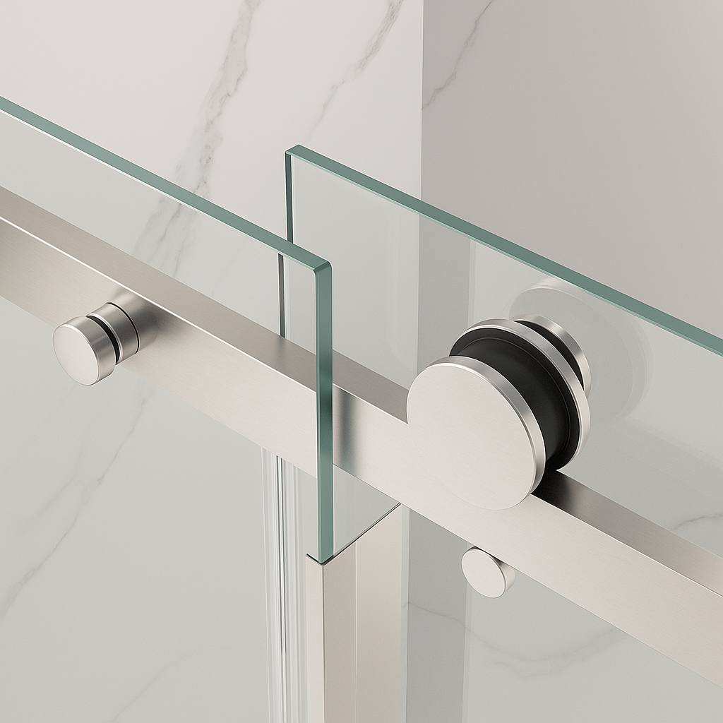 GlideElite 8mm Frameless Sliding Shower Door