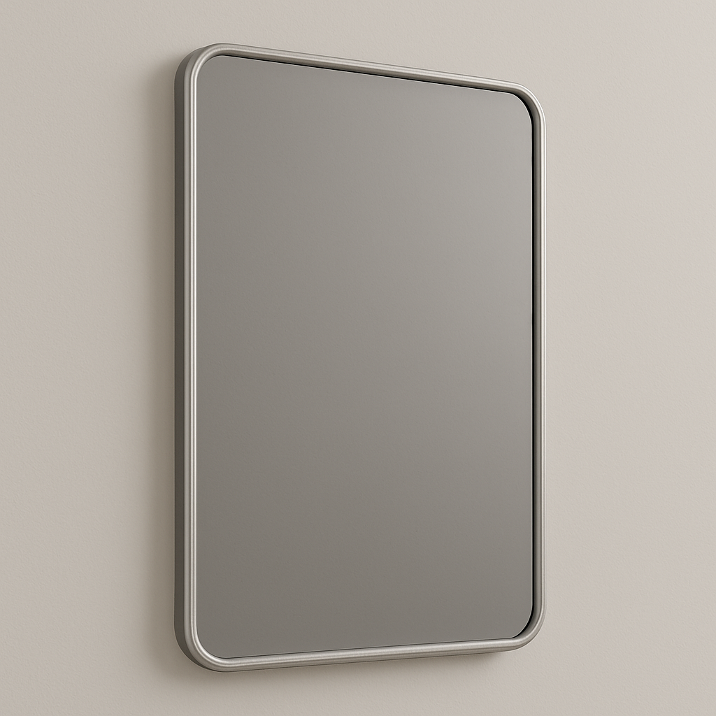 Rectangular Vanity Mirror – Matte Black, Gold, Nickel | 24–48"