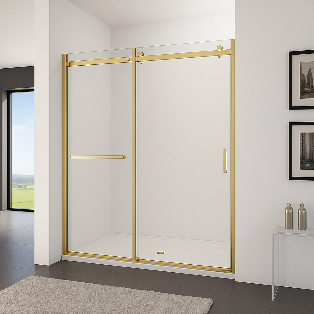GlideElite 8mm Frameless Sliding Shower Door