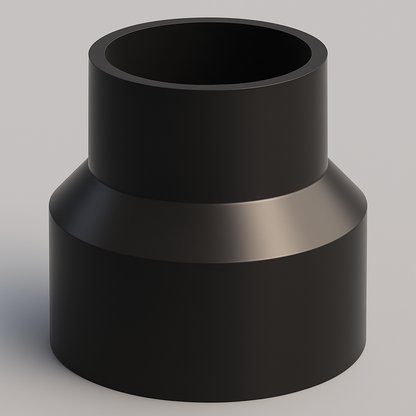 LESSO ABS Reducing Coupling – Hub x Hub DWV Fitting (Multiple Sizes)