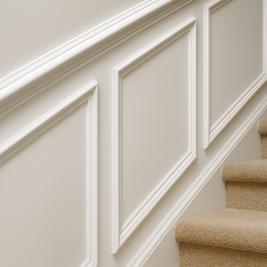 Primed Paulownia Chair Rail — 1-5/8 in Profile × 10′ or 12′ Lengths | Solid Wood, Paint-Ready Colonial Profile