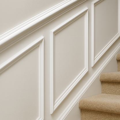 Primed Paulownia Chair Rail — 1-5/8 in Profile × 10′ or 12′ Lengths | Solid Wood, Paint-Ready Colonial Profile