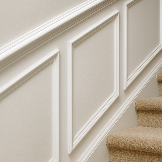 Primed Paulownia Chair Rail — 1-5/8 in Profile × 10′ or 12′ Lengths | Solid Wood, Paint-Ready Colonial Profile