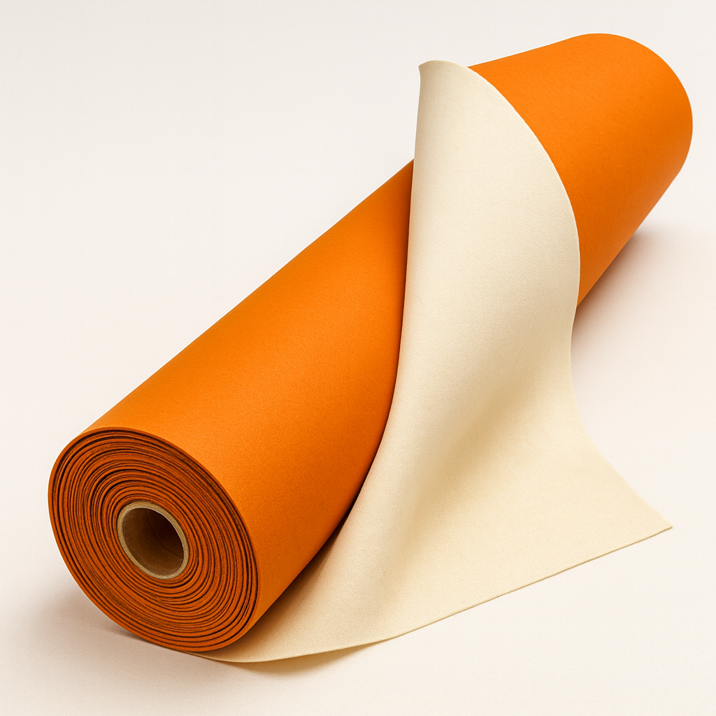 Non-Adhesive Floor Runner Protection Roll — 46 in Wide, ~500 sq ft Coverage | Reusable, Slip-Resistant Rubber Backing & Durable Polyester Top