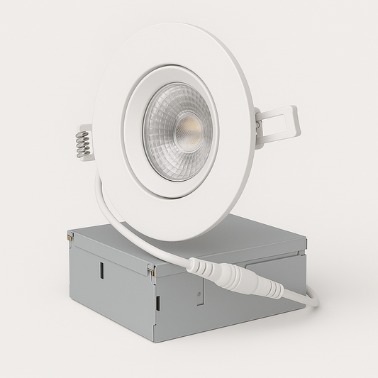 4" Gimbal LED Pot Light – 360° Adjustable | 5CCT + IC Rated