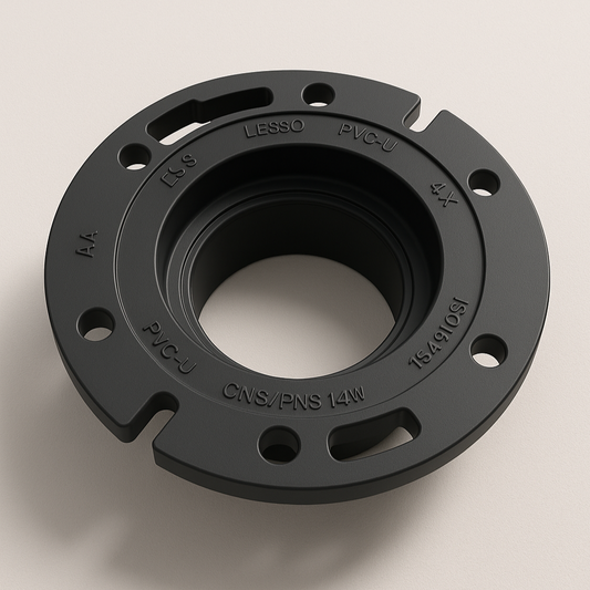 LESSO ABS Closet Flange – 4 x 3 Hub with Adjustable Plastic Ring