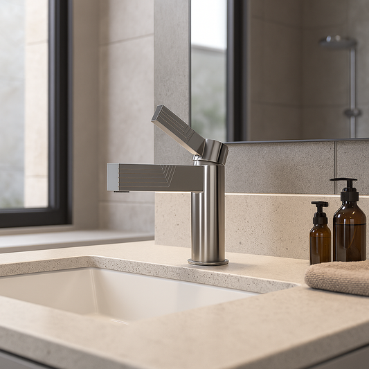 Monolith Brass Bathroom Faucet – Matte Black, Chrome & Brushed Nickel