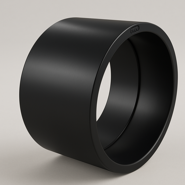 LESSO black ABS hub coupling, hub by hub DWV pipe connector