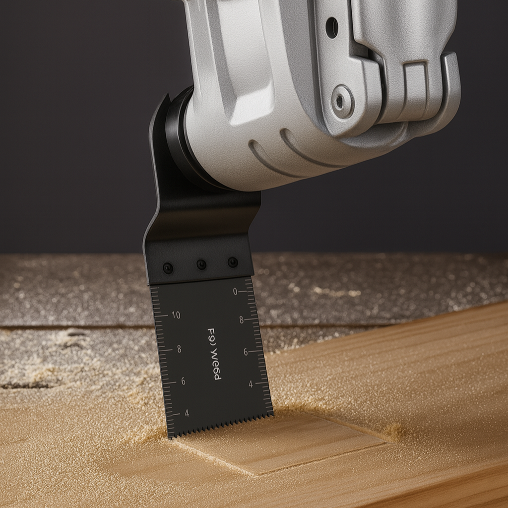 Universal HCS Oscillating Blade – 40mm Wood Cutter | Inch+CM Scale