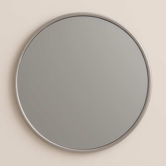 Round Vanity Mirror – Black, Gold, Nickel | 24" & 32" Metal Frame