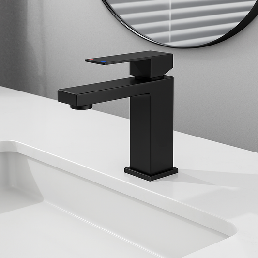 Architect Square Matte Black Bathroom Faucet – cUPC Certified