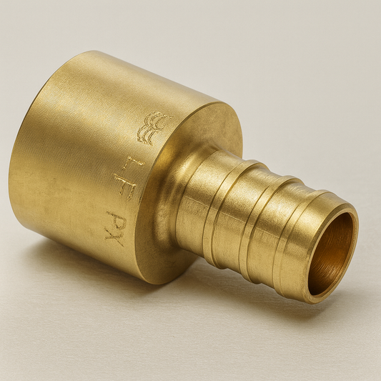 1/2″ PEX x 1/2″ Male Sweat (Street) Adapter | Brass Crimp to Copper Fitting | 50-Pack | Lead-Free | ASTM F1807