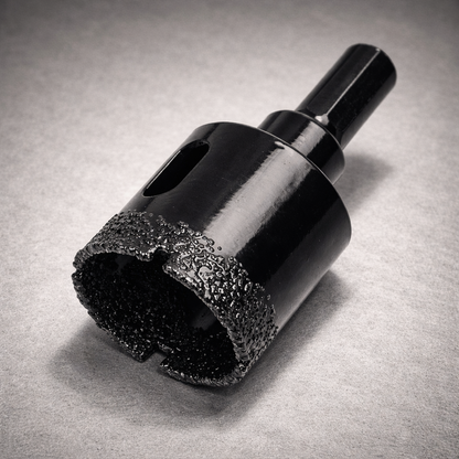 Diamond Brazed Dry Hole Saw (2-Pack) | 32mm & 35mm Faucet Cutter for Porcelain, Granite, Marble & Glass | Vacuum Brazed Core Bit