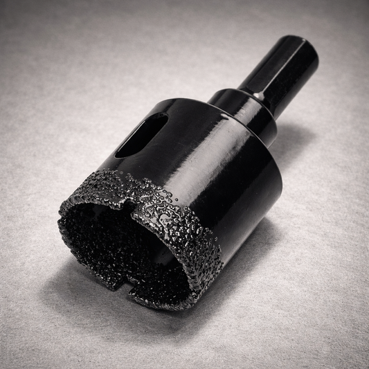 Diamond Brazed Dry Hole Saw (2-Pack) | 32mm & 35mm Faucet Cutter for Porcelain, Granite, Marble & Glass | Vacuum Brazed Core Bit