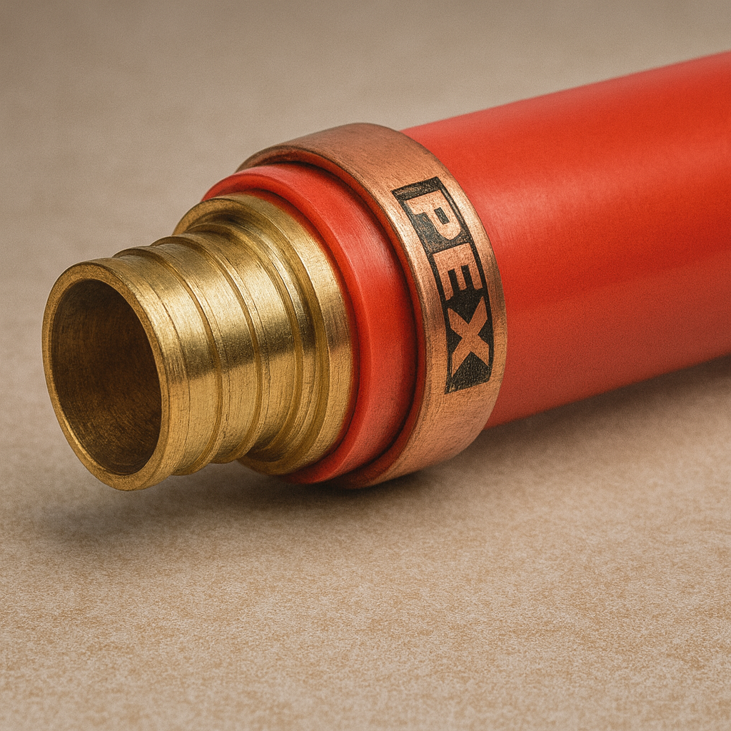 Annealed copper PEX crimp rings with spot stop, 1/2 inch, 100-pack