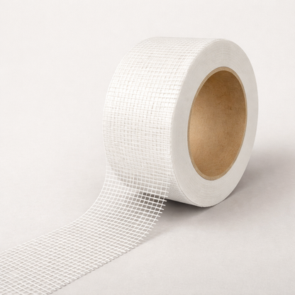 Fiberglass Mesh Drywall Tape | 2″ x 100′ Roll | Self-Adhesive Joint & Crack Repair | High-Strength Patching