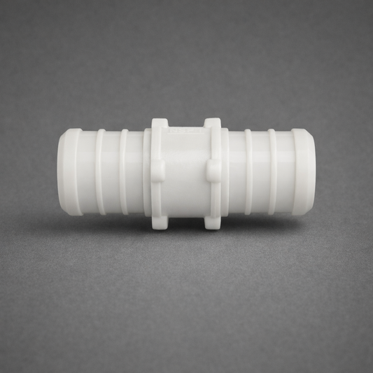 Poly Alloy PEX Coupling Splice | 1/2″, 3/4″, 1″ & Reducing | PPSU Plastic Crimp | ASTM F2159 & CSA B137.5