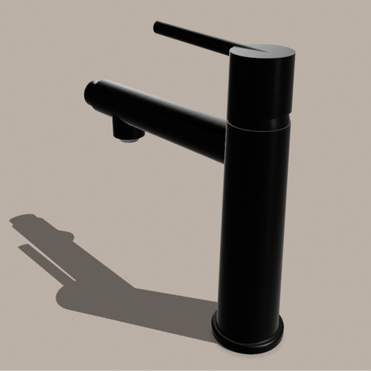 Cylindrix Dual-Flow Bathroom Faucet – Mouthwash Spout, Brass Body