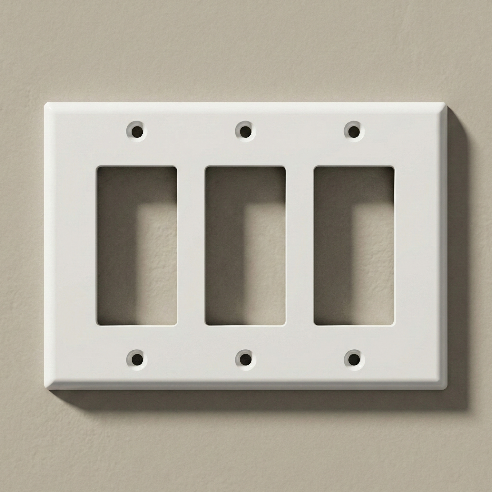 Nodexa Decora Wall Plate — 3-Gang, Standard & Midway
