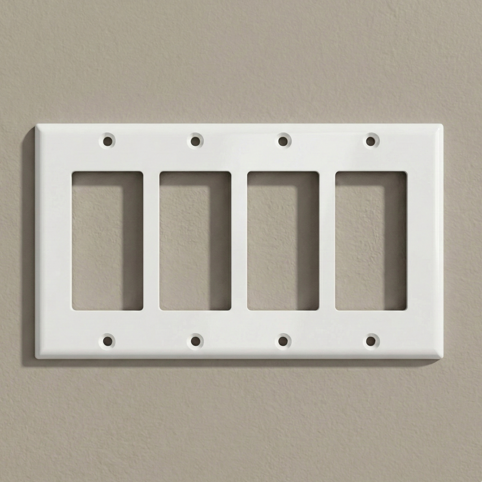 Nodexa Decora Wall Plate — 4-Gang, Standard & Midway