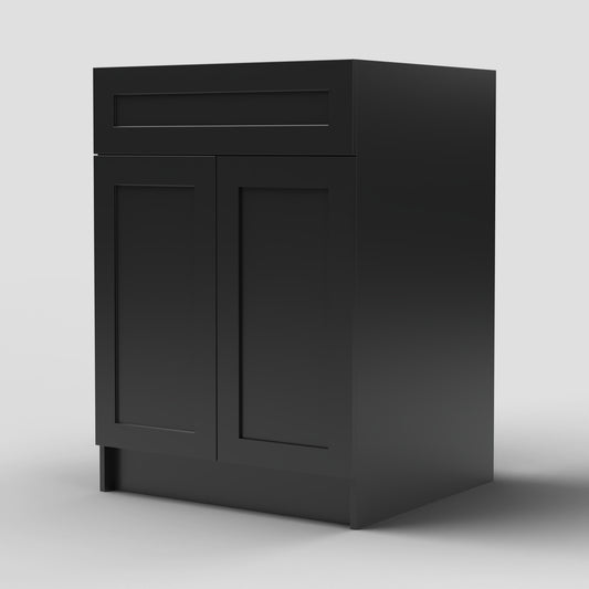 Arcava 24" MDF Shaker Bathroom Vanity Without Top — Sprayed-On Paint