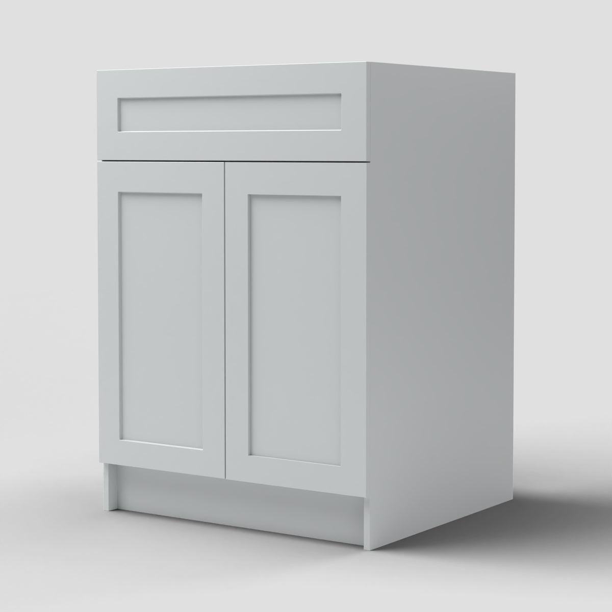 Arcava 24" MDF Shaker Bathroom Vanity Without Top — Sprayed-On Paint