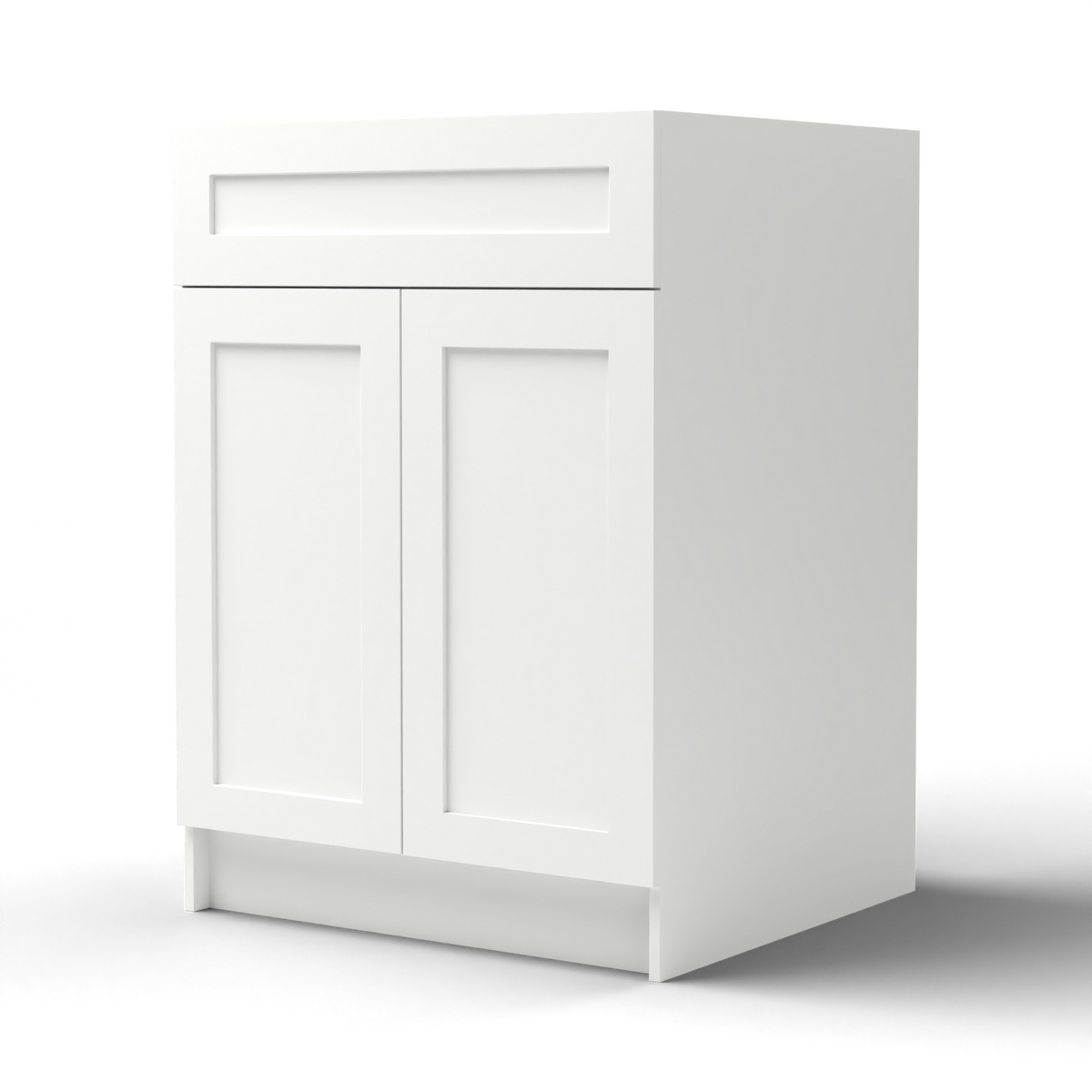Arcava 24" MDF Shaker Bathroom Vanity Without Top — Sprayed-On Paint