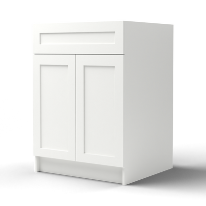 Arcava 24" MDF Shaker Bathroom Vanity Without Top — Sprayed-On Paint