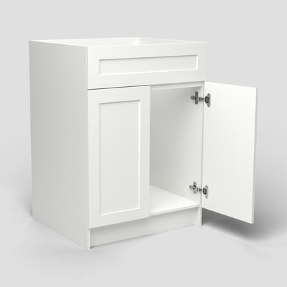Arcava 24" MDF Shaker Bathroom Vanity Without Top — Sprayed-On Paint