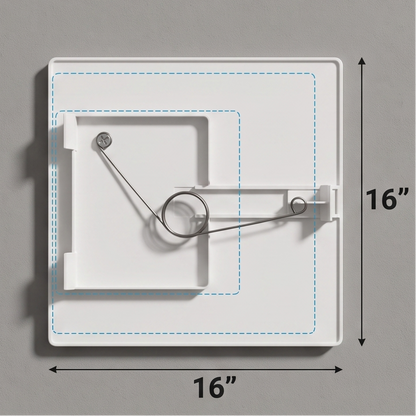 Tegra Pro Spring-Loaded ABS Access Panel — Tool-Free Drywall Cover