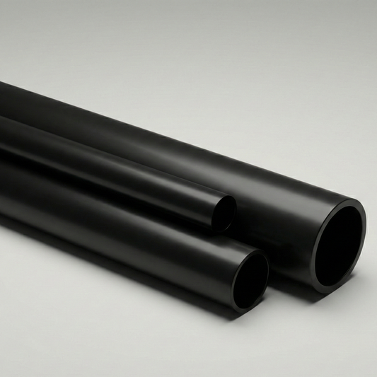 ABS DWV Pipe (Schedule 40) | 1-1/2″, 2″, 3″, 4″ | 10′ & 12′ Lengths | CSA B181.1 Drain & Vent | Black Plastic