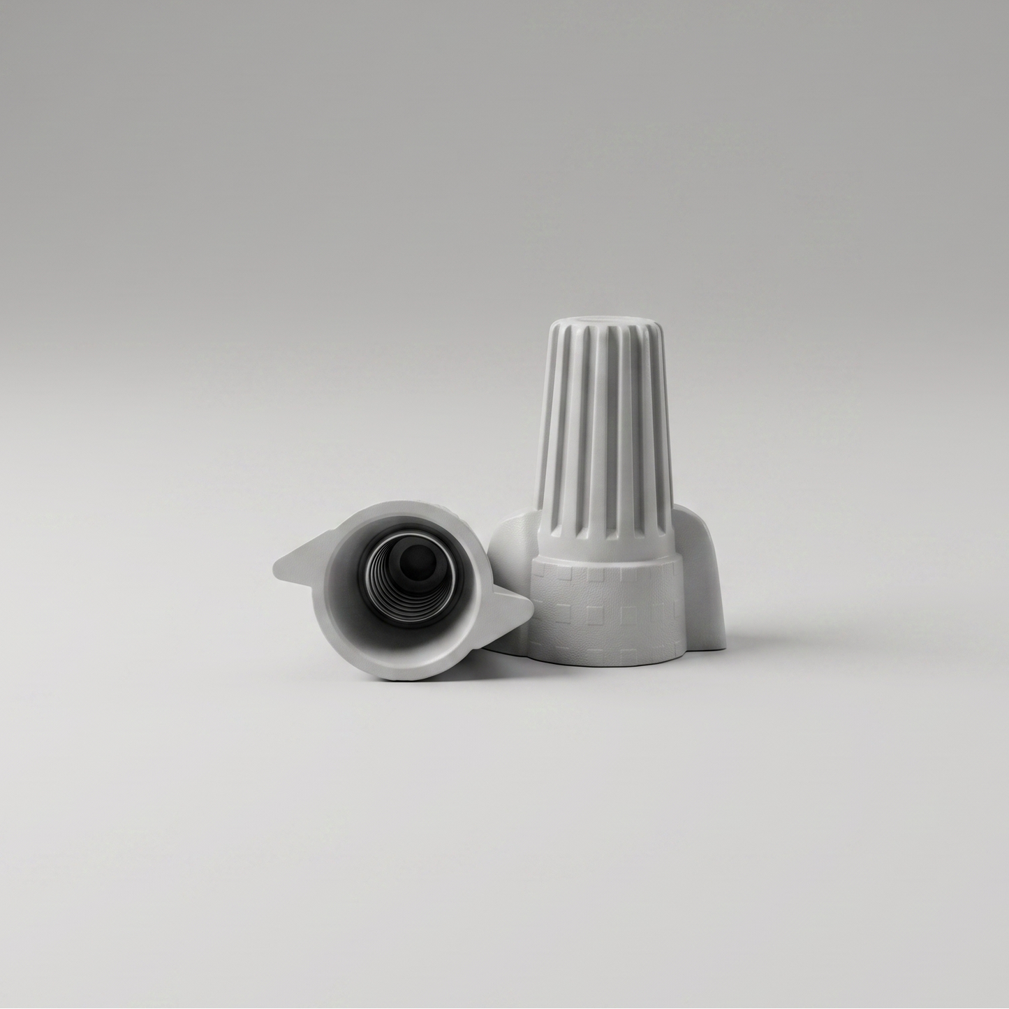 Nodexa P15 Grey Winged Wire Connectors — 18–8 AWG Twist-On Wire Nuts (10, 25 & 250-Pack)