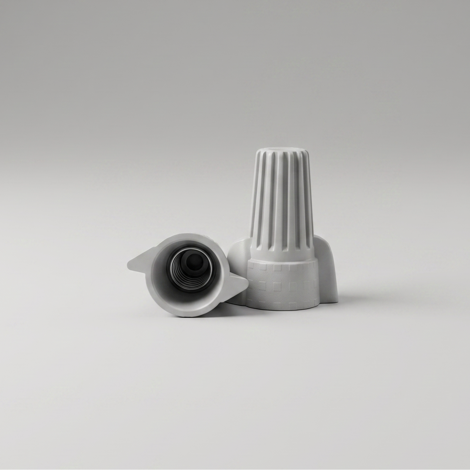 Nodexa P15 Grey Winged Wire Connectors — 18–8 AWG Twist-On Wire Nuts (10, 25 & 250-Pack)