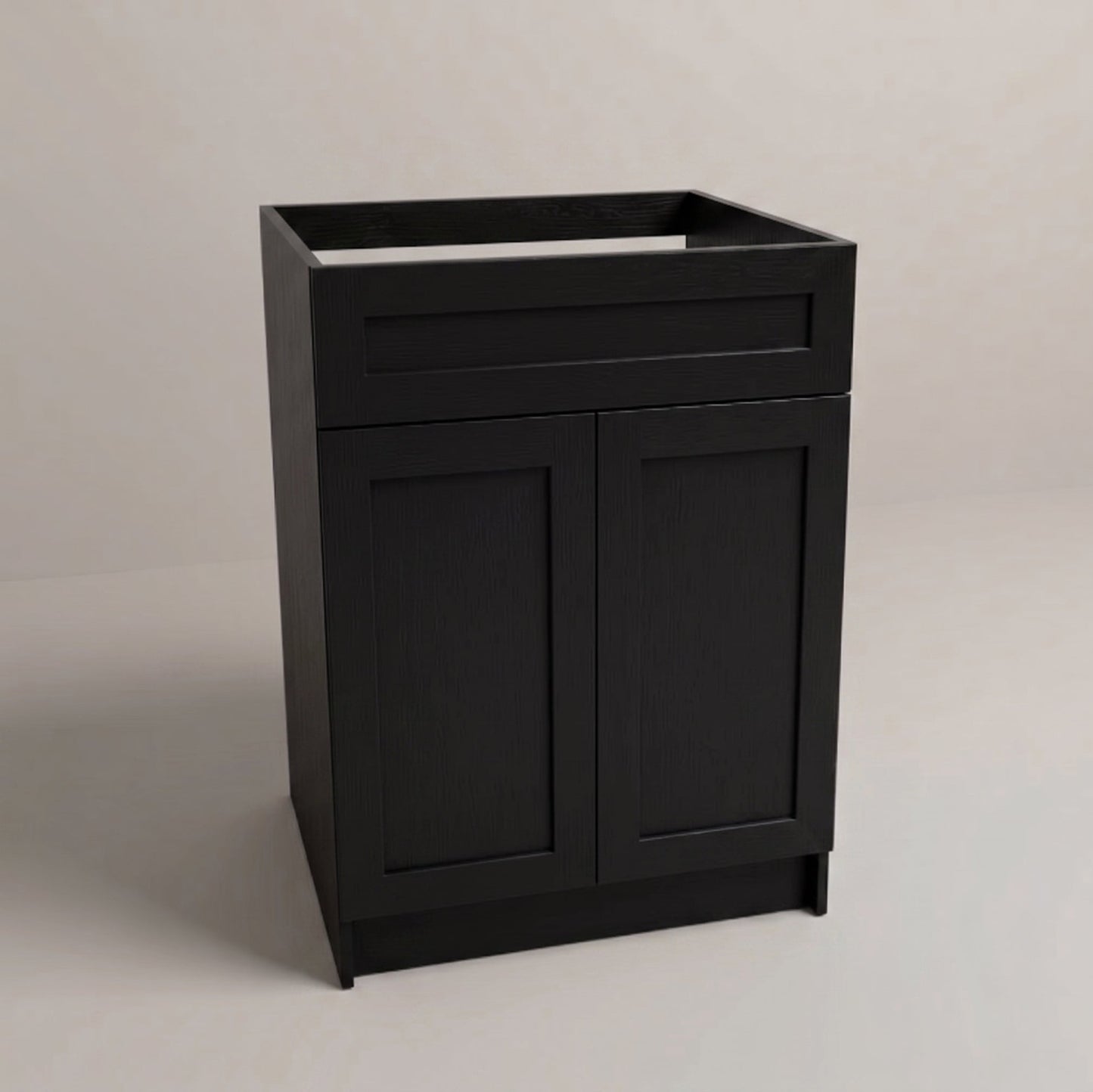 Arcava 24" MDF Shaker Bathroom Vanity Without Top — Sprayed-On Paint