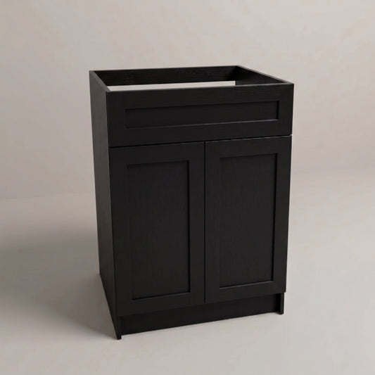 Arcava 24" MDF Shaker Bathroom Vanity Without Top — Sprayed-On Paint